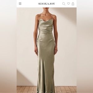 Shona Joy La Lune Lace Back Maxi Dress - Sage